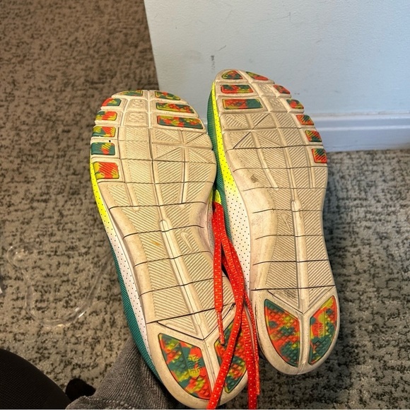 Nike Free 3.0 Neon Blue Lace up Tennis Shoes Size 9 - Picture 9 of 9